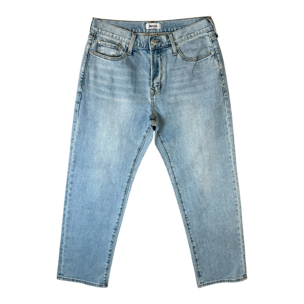 Abbreviated Light Denim Blue Jeans Men's Size 32x28